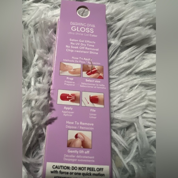 📦✨3/$24 NWT/NIB • Dashing Diva Gloss Ultra Shine Gel Color Nail Sticker Strips - Picture 2 of 7